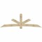 Ekena Millwork Alberta Rough Sawn Timber Gable Bracket, Douglas Fir, 108"W x 36"H x 6"D x 6"F, 8/12 Pitch GBW108X36X0606ALB00RDF - alternate 1